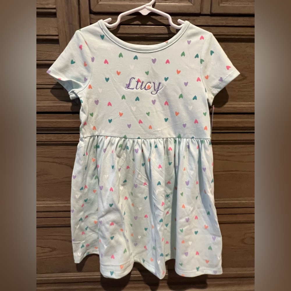 COPY - Lucy Monogrammed Cat and Jack Dress NWT